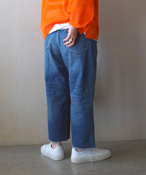 JOURNAL STANDARD LUXE(ジャーナルスタンダード ラックス)の「12OZデニム フラムパンツ(デニムパンツ・レディース・ネイビー・SMALL/LARGE/MEDIUM)」の6枚目の写真