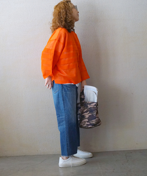 JOURNAL STANDARD LUXE(ジャーナルスタンダード ラックス)の「12OZデニム フラムパンツ(デニムパンツ・レディース・ネイビー・SMALL/LARGE/MEDIUM)」の9枚目の写真