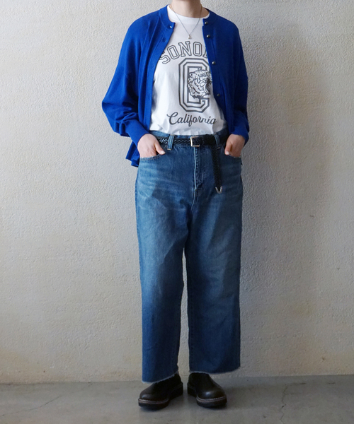 JOURNAL STANDARD LUXE(ジャーナルスタンダード ラックス)の「12OZデニム フラムパンツ(デニムパンツ・レディース・ネイビー・SMALL/LARGE/MEDIUM)」の10枚目の写真