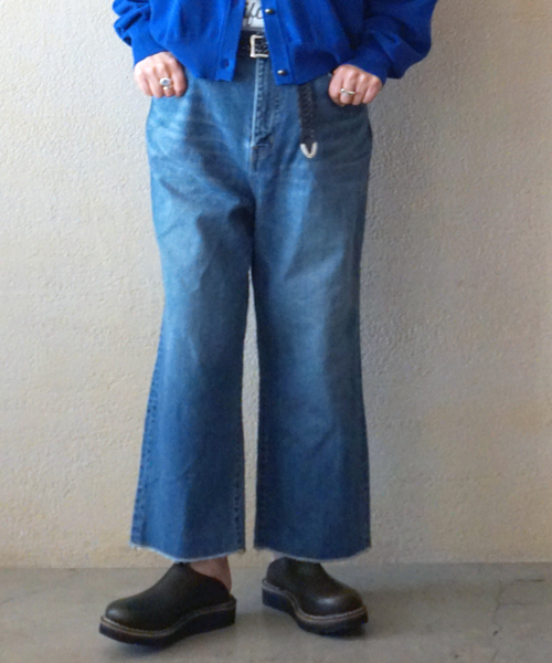 JOURNAL STANDARD LUXE(ジャーナルスタンダード ラックス)の「12OZデニム フラムパンツ(デニムパンツ・レディース・ネイビー・SMALL/LARGE/MEDIUM)」の12枚目の写真