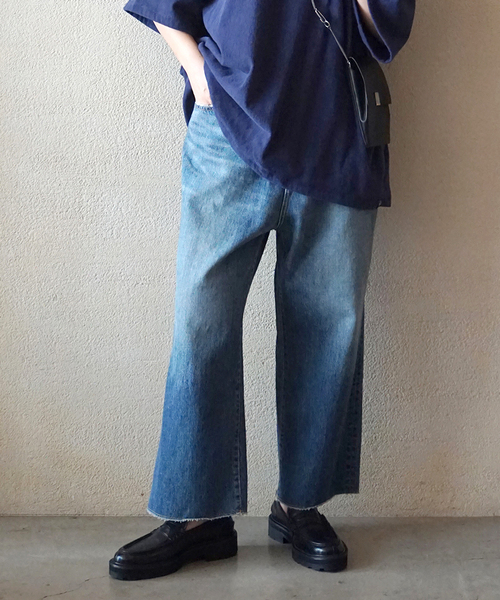 JOURNAL STANDARD LUXE(ジャーナルスタンダード ラックス)の「12OZデニム フラムパンツ(デニムパンツ・レディース・ネイビー・SMALL/LARGE/MEDIUM)」の14枚目の写真