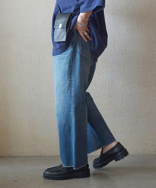 JOURNAL STANDARD LUXE(ジャーナルスタンダード ラックス)の「12OZデニム フラムパンツ(デニムパンツ・レディース・ネイビー・SMALL/LARGE/MEDIUM)」の15枚目の写真