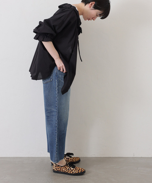 JOURNAL STANDARD LUXE(ジャーナルスタンダード ラックス)の「12OZデニム フラムパンツ(デニムパンツ・レディース・ネイビー・SMALL/LARGE/MEDIUM)」の18枚目の写真