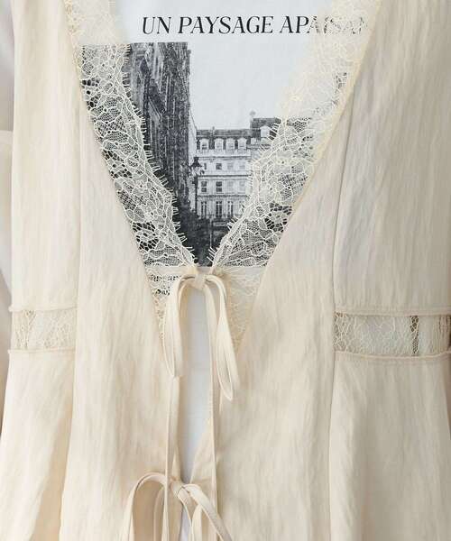 Green　Parks（グリーンパークス）の「ランジェリー風サテンビスチェ（その他トップス・レディース・ブラック/ホワイト系その他2・FREE）」の8枚目の写真