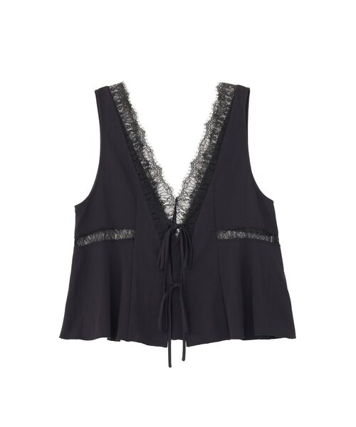 Green　Parks（グリーンパークス）の「ランジェリー風サテンビスチェ（その他トップス・レディース・ブラック/ホワイト系その他2・FREE）」の22枚目の写真