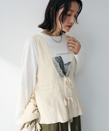 Green　Parks | ランジェリー風サテンビスチェ(その他トップス)