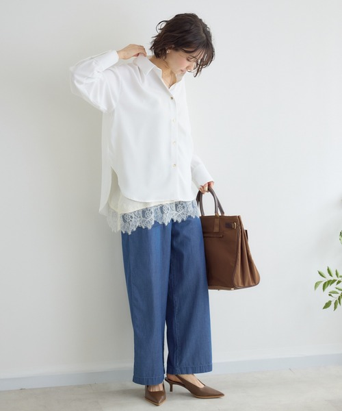 KATHARINE ROSS（キャサリンロス）の「【PILLINI/ピリーニ】テンセルデニムベイカーパンツ（その他パンツ・レディース・ブルー/ネイビー・MEDIUM）」の10枚目の写真