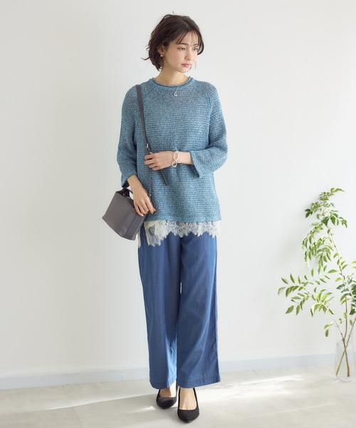 KATHARINE ROSS（キャサリンロス）の「【PILLINI/ピリーニ】テンセルデニムベイカーパンツ（その他パンツ・レディース・ブルー/ネイビー・MEDIUM）」の3枚目の写真