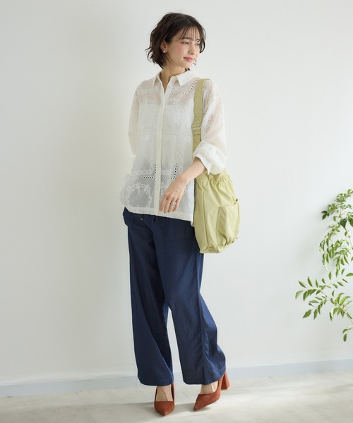 KATHARINE ROSS（キャサリンロス）の「【PILLINI/ピリーニ】テンセルデニムベイカーパンツ（その他パンツ・レディース・ブルー/ネイビー・MEDIUM）」の14枚目の写真