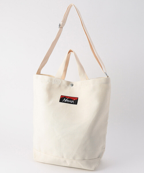 NANGA（ナンガ）の「NANGA/ナンガ NANGA LOGO 2WAY CANVAS TOTE BAG ナンガ ロゴ 2WAY キャンバス トートバッグ（トートバッグ・メンズ・ベージュ・ONE SIZE）」の12枚目の写真