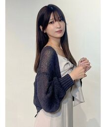 MERCURYDUO（マーキュリーデュオ）の「スカシ編ミラメコンボレロカーディガン（カーディガン/ボレロ）」