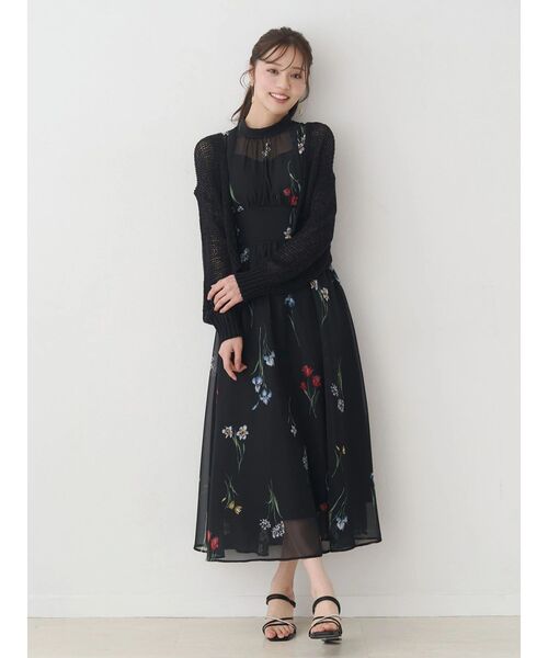 MERCURYDUO(マーキュリーデュオ)の「スカシ編ミラメコンボレロカーディガン(カーディガン/ボレロ・レディース・ピンク/ライトグレー/オフホワイト/ライトブルー/ブラック・FREE)」の14枚目の写真