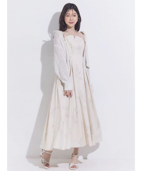 MERCURYDUO(マーキュリーデュオ)の「スカシ編ミラメコンボレロカーディガン(カーディガン/ボレロ・レディース・ピンク/ライトグレー/オフホワイト/ライトブルー/ブラック・FREE)」の6枚目の写真