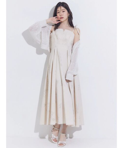 MERCURYDUO(マーキュリーデュオ)の「スカシ編ミラメコンボレロカーディガン(カーディガン/ボレロ・レディース・ピンク/ライトグレー/オフホワイト/ライトブルー/ブラック・FREE)」の7枚目の写真