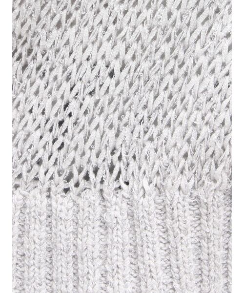 MERCURYDUO（マーキュリーデュオ）の「スカシ編ミラメコンボレロカーディガン（カーディガン/ボレロ・レディース・ピンク/ライトグレー/オフホワイト/ライトブルー/ブラック・FREE）」の18枚目の写真