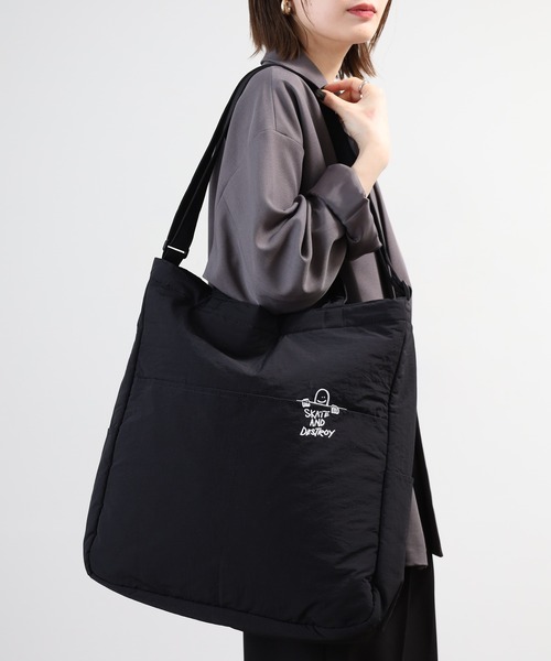 THRASHER(スラッシャー)の「THRASHER TOTE SHOULDER L 2WAY トート ショルダーバッグ(トートバッグ・メンズ・ブラック×ホワイト/ブラック系・FREE)」の16枚目の写真