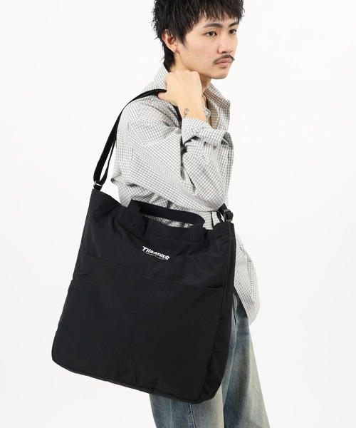 THRASHER(スラッシャー)の「THRASHER TOTE SHOULDER L 2WAY トート ショルダーバッグ(トートバッグ・メンズ・ブラック×ホワイト/ブラック系・FREE)」の21枚目の写真