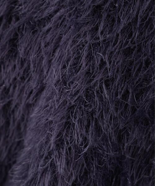 FREE'S MART（フリーズマート）の「◆前後２ＷＡＹシャギー半袖ニット（ニット/セーター・レディース・ネイビー/イエロー/ホワイト/グレー・FREE）」の6枚目の写真