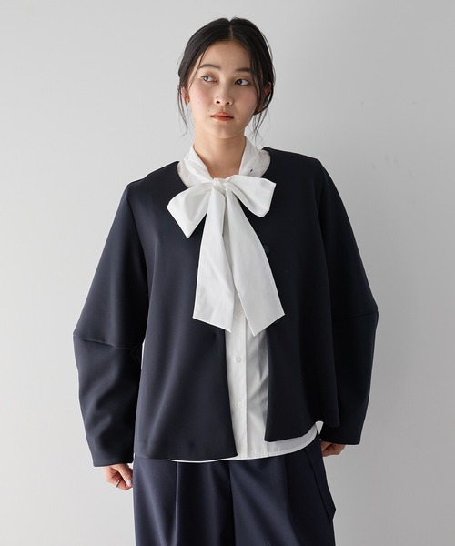 YECCA VECCA（イェッカヴェッカ）の「ボウタイシャツ（シャツ/ブラウス・レディース・ホワイト・M）」の19枚目の写真