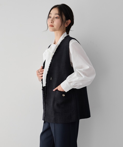 YECCA VECCA（イェッカヴェッカ）の「ボウタイシャツ（シャツ/ブラウス・レディース・ホワイト・M）」の15枚目の写真