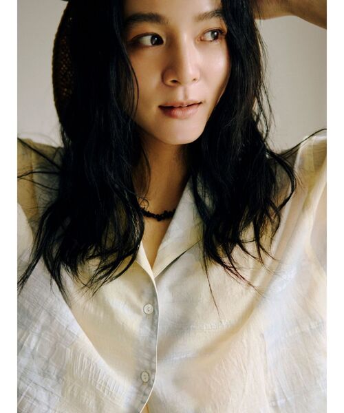 Ungrid(アングリッド)の「タイダイ開襟ハーフスリーブシャツ(シャツ/ブラウス・レディース・ブラウン/ブルー・FREE)」の12枚目の写真