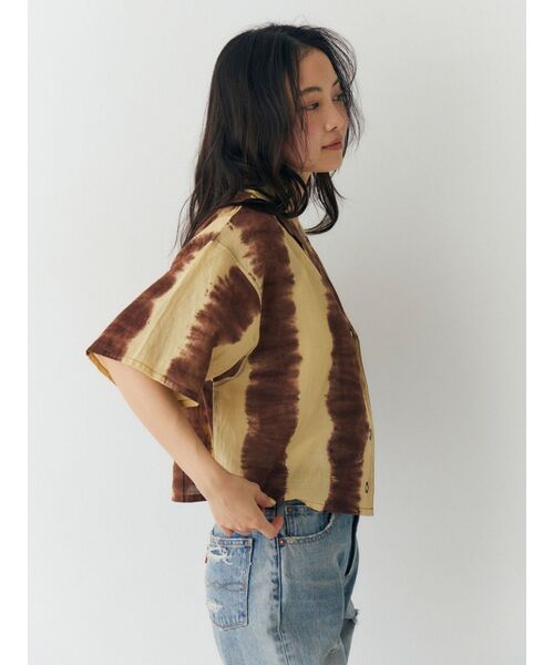 Ungrid(アングリッド)の「タイダイ開襟ハーフスリーブシャツ(シャツ/ブラウス・レディース・ブラウン/ブルー・FREE)」の18枚目の写真