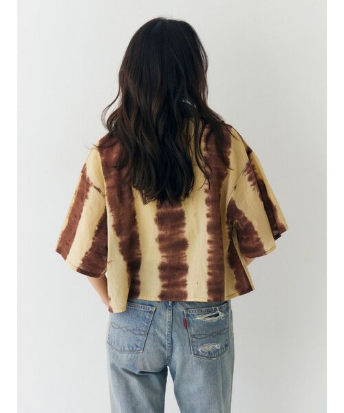 Ungrid(アングリッド)の「タイダイ開襟ハーフスリーブシャツ(シャツ/ブラウス・レディース・ブラウン/ブルー・FREE)」の19枚目の写真
