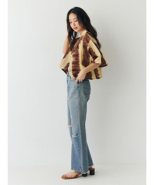 Ungrid(アングリッド)の「タイダイ開襟ハーフスリーブシャツ(シャツ/ブラウス・レディース・ブラウン/ブルー・FREE)」の21枚目の写真
