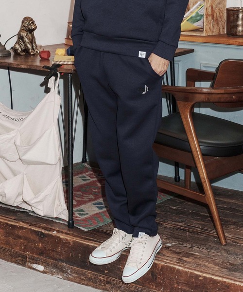 No Rain No Rainbow(ノーレインノーレインボー)の「mp14817-cardboard knit pants with two-tone embroidery イージーパンツ(NR26S-10)(その他パンツ・メンズ・ネイビー/ブラック/トップグレー・XL/L/M/S)」の8枚目の写真
