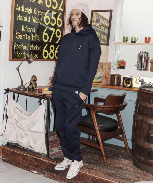 No Rain No Rainbow(ノーレインノーレインボー)の「mp14817-cardboard knit pants with two-tone embroidery イージーパンツ(NR26S-10)(その他パンツ・メンズ・ネイビー/ブラック/トップグレー・XL/L/M/S)」の11枚目の写真