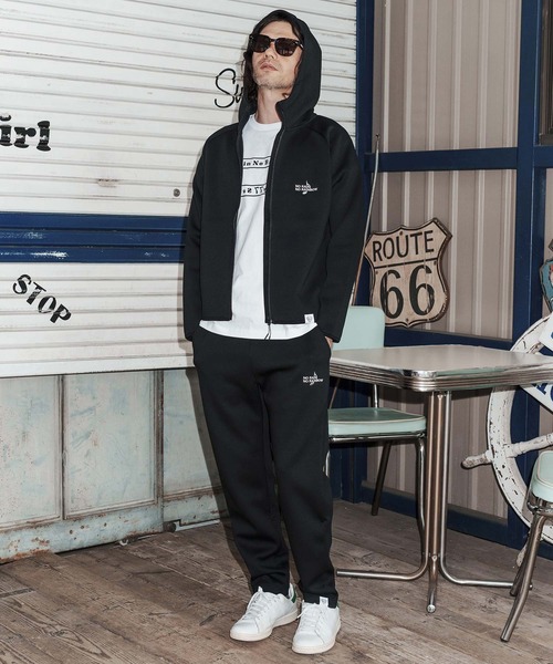 No Rain No Rainbow(ノーレインノーレインボー)の「mp14817-cardboard knit pants with two-tone embroidery イージーパンツ(NR26S-10)(その他パンツ・メンズ・ネイビー/ブラック/トップグレー・XL/L/M/S)」の16枚目の写真