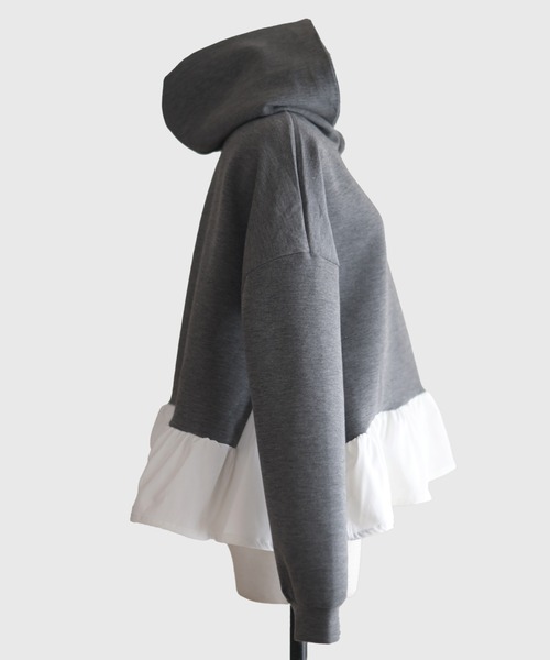 Marient（マリエント）の「ペプラムポンチPO（Tシャツ/カットソー・レディース・グレー/ブラック・FREE）」の17枚目の写真