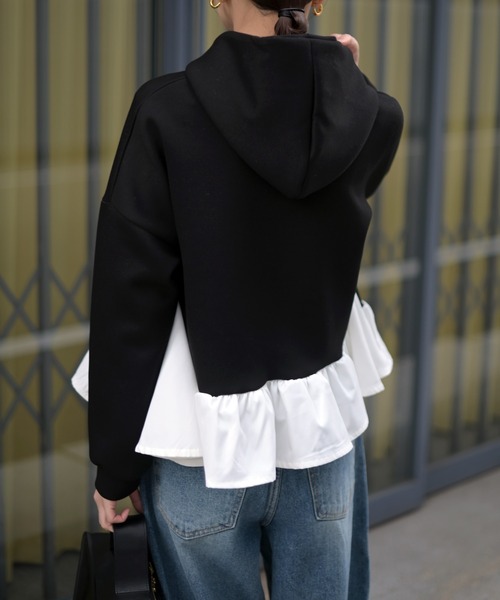 Marient（マリエント）の「ペプラムポンチPO（Tシャツ/カットソー・レディース・グレー/ブラック・FREE）」の20枚目の写真