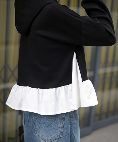 Marient（マリエント）の「ペプラムポンチPO（Tシャツ/カットソー・レディース・グレー/ブラック・FREE）」の22枚目の写真