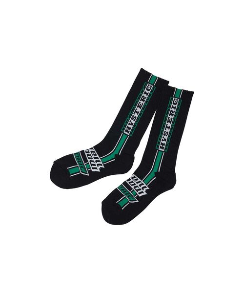 HYSTERIC GLAMOUR（ヒステリックグラマー）の「HG PIT CREW スポーツソックス（ソックス/靴下・メンズ・ブラック系その他/ブラック/ホワイト系その他/ホワイト・FREE）」の4枚目の写真