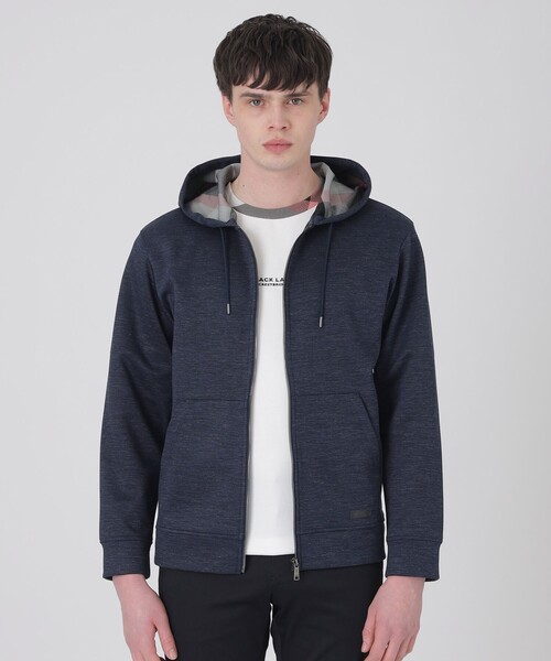BLACK LABEL CRESTBRIDGE(ブラックレーベル・クレストブリッジ)の「メランジラミーバックチェックパーカー(パーカー・メンズ・ライトグレー/ネイビー・XL/L/M)」の2枚目の写真