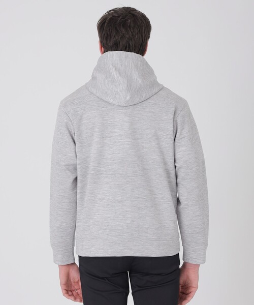 BLACK LABEL CRESTBRIDGE（ブラックレーベル・クレストブリッジ）の「メランジラミーバックチェックパーカー（パーカー・メンズ・ライトグレー・XL/L/M）」の5枚目の写真