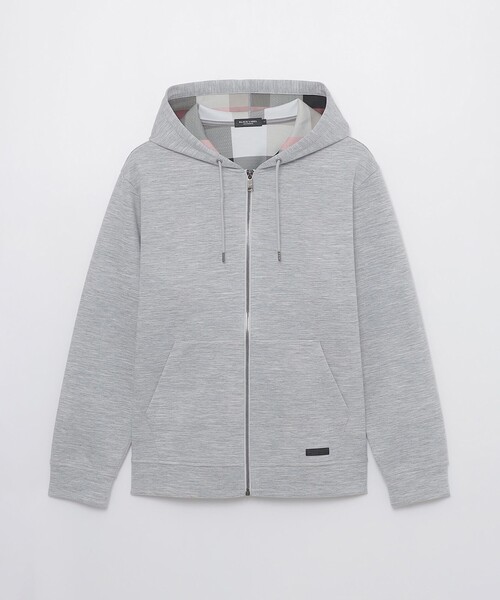 BLACK LABEL CRESTBRIDGE（ブラックレーベル・クレストブリッジ）の「メランジラミーバックチェックパーカー（パーカー・メンズ・ライトグレー・XL/L/M）」の8枚目の写真