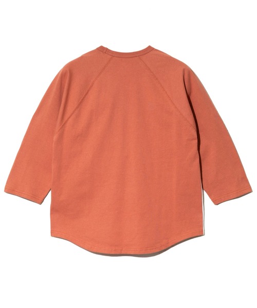 go slow caravan(ゴースローキャラバン)の「USA/C 色々刺繍 8分袖 BB TEE(Tシャツ/カットソー・メンズ・コーラルピンク/ネイビー/ラベンダー・X-LARGE/LARGE/MEDIUM)」の14枚目の写真