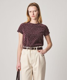 Steven Alan | ＜Steven Alan＞フラワー ベロア Tシャツ(Tシャツ/カットソー)