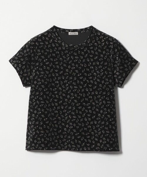 Steven Alan（スティーブンアラン）の「＜Steven Alan＞フラワー ベロア Tシャツ（Tシャツ/カットソー・レディース・ワインレッド/ブラック・FREE）」の8枚目の写真