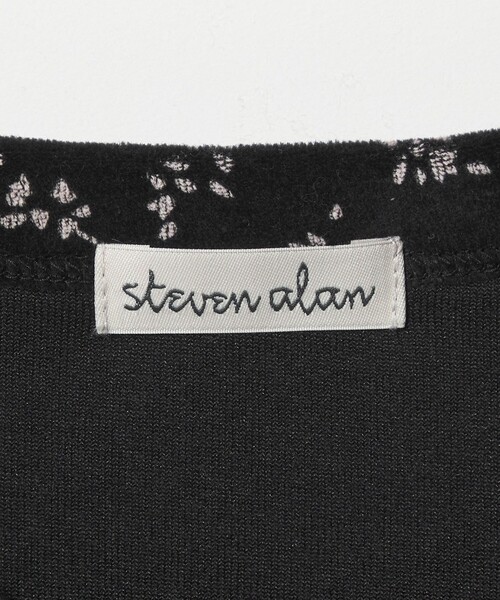 Steven Alan（スティーブンアラン）の「＜Steven Alan＞フラワー ベロア Tシャツ（Tシャツ/カットソー・レディース・ワインレッド/ブラック・FREE）」の14枚目の写真