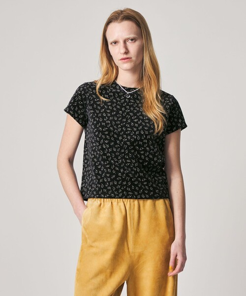 Steven Alan（スティーブンアラン）の「＜Steven Alan＞フラワー ベロア Tシャツ（Tシャツ/カットソー・レディース・ワインレッド/ブラック・FREE）」の20枚目の写真