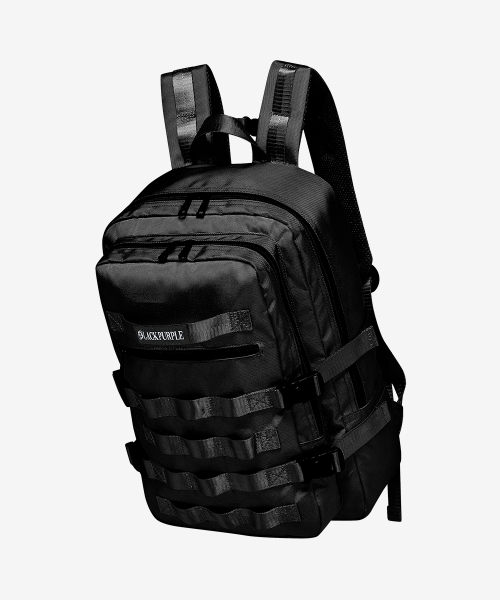 BLACKPURPLE(ブラックパープル)の「パッチワークオーバーサイズバックパック_ブラック(バックパック/リュック・レディース・ブラック・FREE)」の2枚目の写真