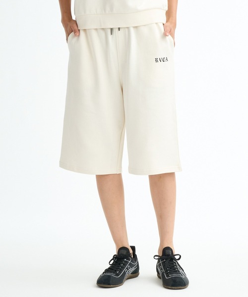 RVCA(ルーカ)の「RVCA ウィメンズ SWEAT WALK SHORTS ショートパンツ 【2026年春夏モデル】(その他パンツ・レディース・ブラック/アイボリー/ホワイト系その他・LARGE/SMALL/MEDIUM)」の1枚目の写真