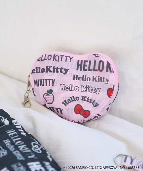 FREAK'S STORE(フリークスストア)の「SANRIO/サンリオ 'HELLO KITTY'総柄 エコバック/プリントエコバッグ/サブバッグ(エコバッグ/サブバッグ・レディース・ブラック/ピンク・ONE SIZE)」の8枚目の写真