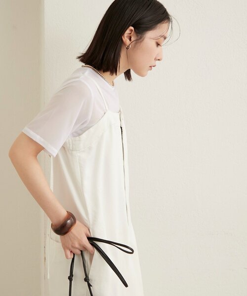 Omekashi(オメカシ)の「【リバイバル】NUDEDチュールT(Tシャツ/カットソー・レディース・ブラウン/ベージュ/オフホワイト/ブラック・FREE)」の14枚目の写真