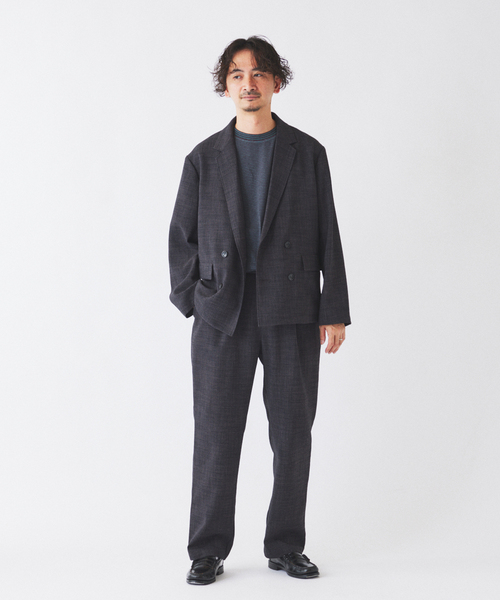 JOURNAL STANDARD relume（ジャーナルスタンダード　レリューム）の「テックキャンバス オーバル イージーパンツ(セットアップ対応可能）（スラックス・メンズ・ブラウン系その他/アイボリー/ブラック・SMALL/MEDIUM/LARGE）」の4枚目の写真