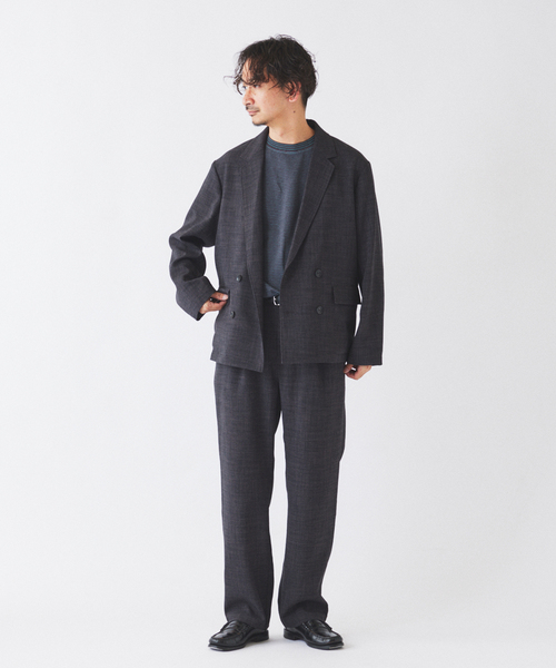 JOURNAL STANDARD relume（ジャーナルスタンダード　レリューム）の「テックキャンバス オーバル イージーパンツ(セットアップ対応可能）（スラックス・メンズ・ブラウン系その他/アイボリー/ブラック・SMALL/MEDIUM/LARGE）」の7枚目の写真