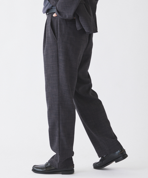 JOURNAL STANDARD relume（ジャーナルスタンダード　レリューム）の「テックキャンバス オーバル イージーパンツ(セットアップ対応可能）（スラックス・メンズ・ブラウン系その他/アイボリー/ブラック・SMALL/MEDIUM/LARGE）」の11枚目の写真